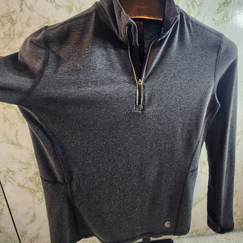 Carhartt Force Gray 1/4 Zip Top - Picture 6 of 12